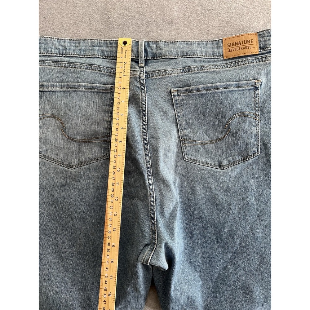 Signature By Levi Strauss & Co. Womens Blue Mid Rise Skinny Jeans 22 - W25 - Picture 11 of 11